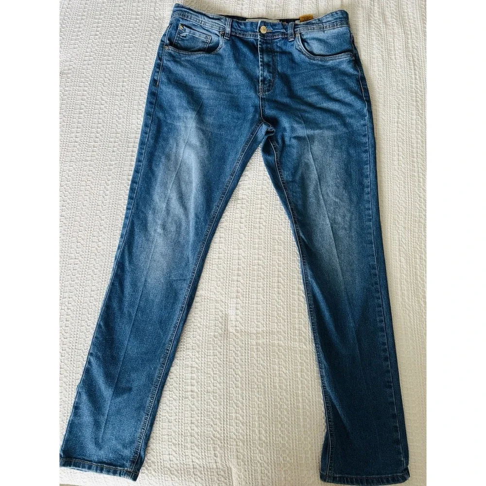 Tailor Vintage Connecticut Originals‎ Canaan Slim Stretch Jeans 36x32 Blue Mens